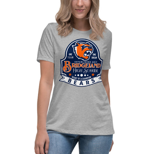 Bridgeland High School Bears Women's Grey T-shirt 219