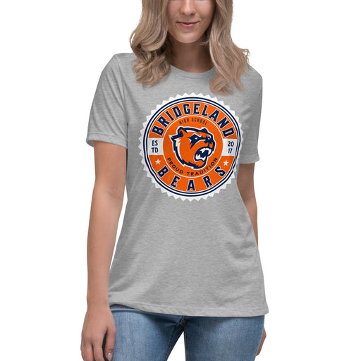 Bridgeland High School Bears Women's Grey T-shirt 203