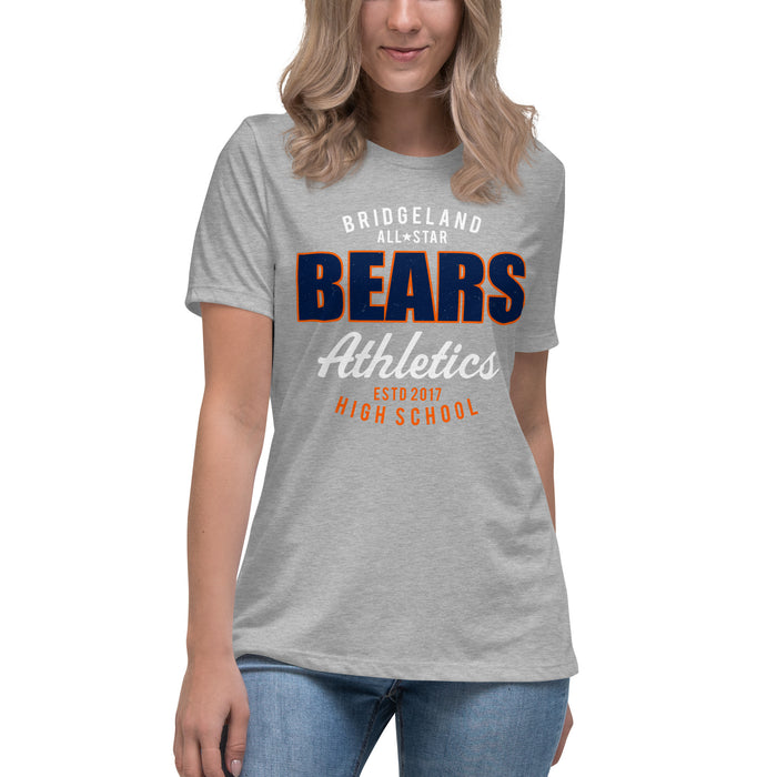 Bridgeland High School Bears Women's Grey T-shirt 034