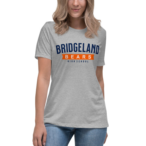 Bridgeland High School Bears Women's Navy Blue T-shirt 021