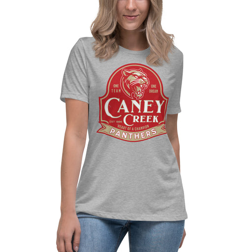 Caney Creek High School Panthers Women's Grey T-shirt 219