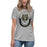 Conroe High School Tigers Women's Athletic Heather Grey T-shirt 229
