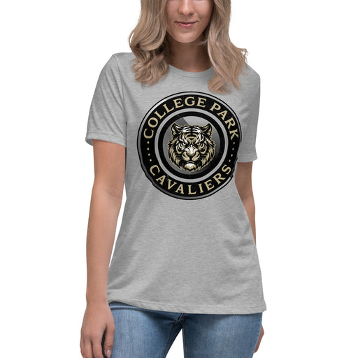 Conroe High School Tigers Women's Athletic Heather Grey T-shirt 222