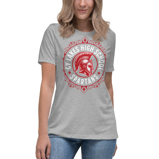Cypress Lakes High School Spartans Heather Grey Women's T-shirt 227