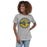 Woman wearing Cypress Ranch High School Mustangs Women's Heather Grey T-shirt 203