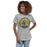 Woman wearing Cypress Ranch High School Mustangs Women's Heather Grey T-shirt 220