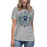 Cypress Ridge High School Rams Women's Heather Grey T-shirt 227
