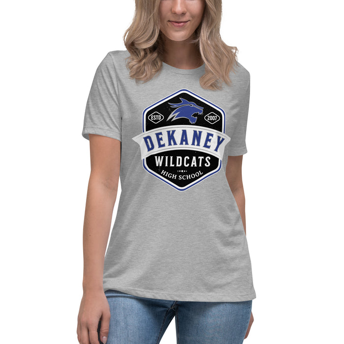 Dekaney High School Wildcats Heather Grey Women's T-shirt 209
