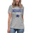 Dekaney High School Wildcats Heather Grey Women's T-shirt 017