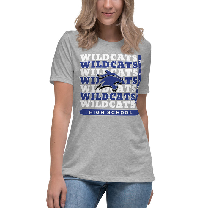 Dekaney High School Wildcats Heather Grey Women's T-shirt 235