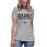 Dekaney High School Wildcats Heather Grey Women's T-shirt 003