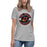 Student wearing Del Valle High School Cardinals Women's Heather Grey T-shirt 203