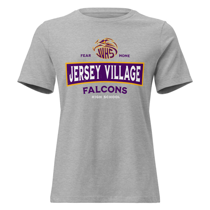 Jersey Village High School Falcons Women's Relaxed Fit T-shirt 202
