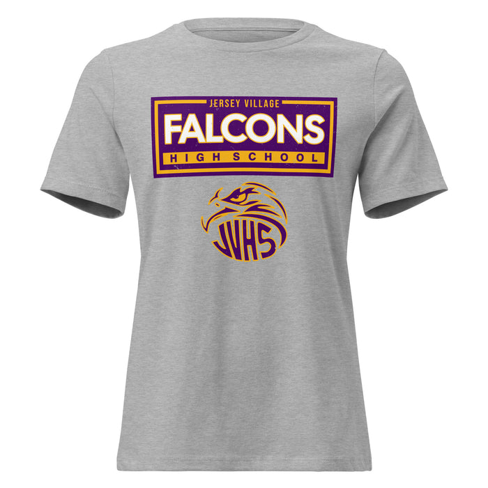 Jersey Village High School Falcons Women's Relaxed Fit T-shirt 049