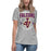 Woman wearing Jersey Village High School Falcons Women's Relaxed Fit T-shirt 204