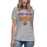 Woman wearing Jersey Village High School Falcons Women's Relaxed Fit T-shirt 003