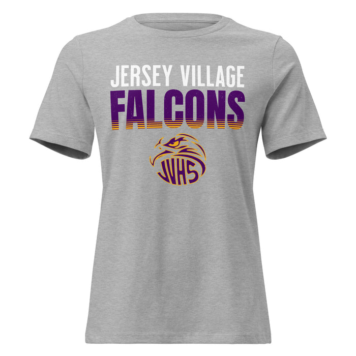 Jersey Village High School Falcons Women's Relaxed Fit T-shirt 024