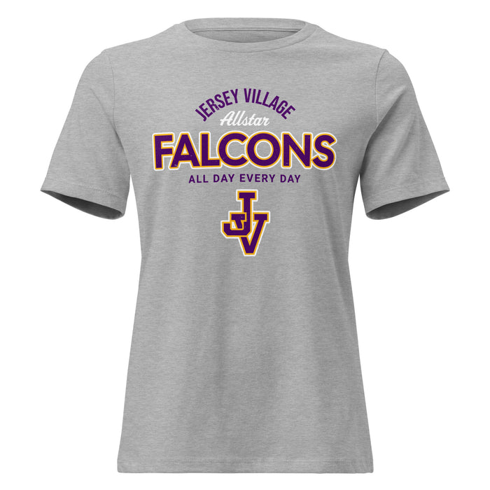 Jersey Village High School Falcons Women's Relaxed Fit T-shirt 040