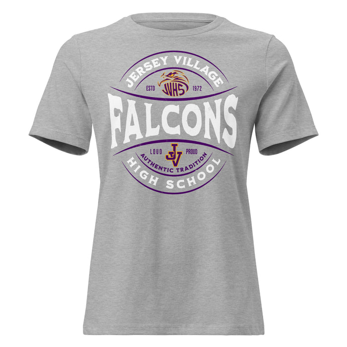 Jersey Village High School Falcons Women's Relaxed Fit T-shirt 218