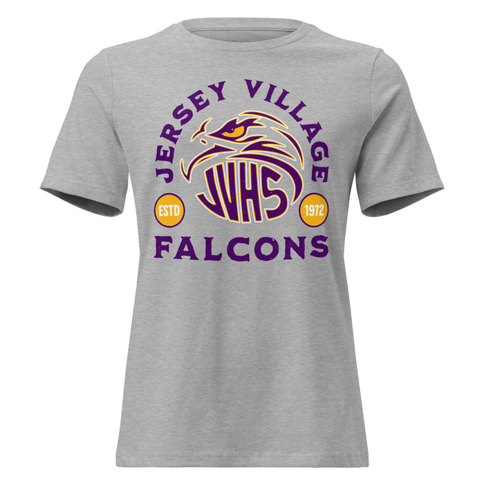 Jersey Village High School Falcons Women's Relaxed Fit T-shirt 208