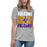 Woman wearing Jersey Village High School Falcons Women's Relaxed Fit T-shirt 233