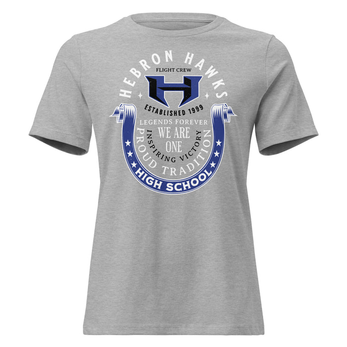 Hebron High School Hawks Women's Relaxed Fit T-shirt 229
