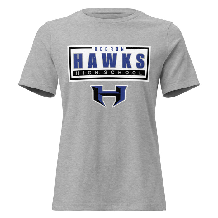 Hebron High School Hawks Women's Relaxed Fit T-shirt 049