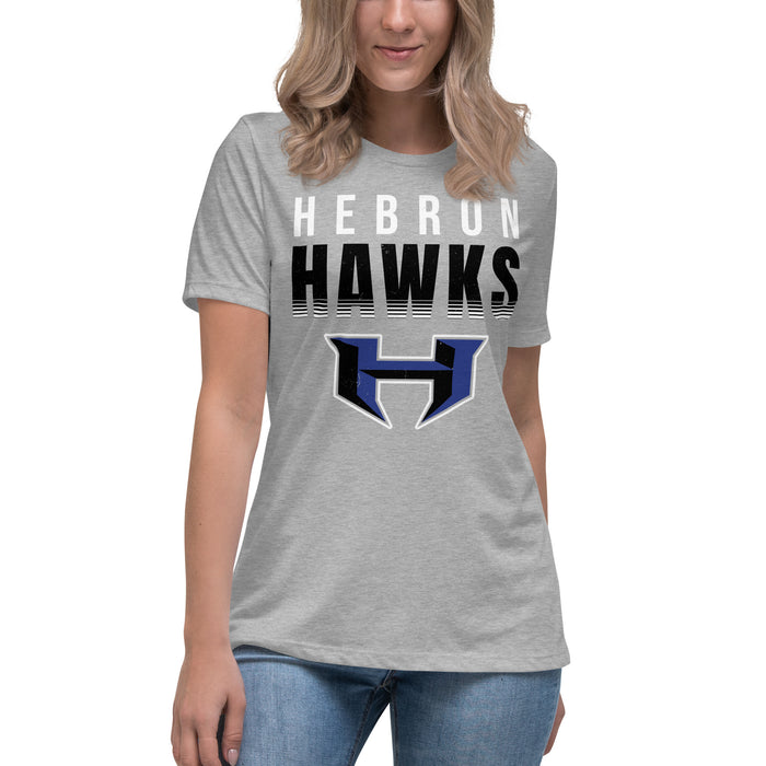 Student view of Hebron High School Hawks Women's Relaxed Fit T-shirt 024
