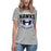 Student wearing Hebron High School Hawks Women's Relaxed Fit T-shirt 204
