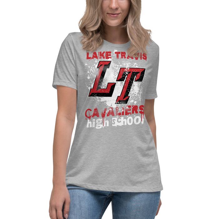 Student wearing Lake Travis High School Cavaliers Women's Relaxed Fit T-shirt 205