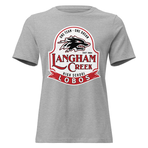 Langham Creek High School Lobos Women's Relaxed Fit T-shirt 219