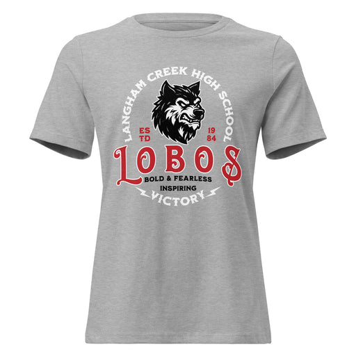 Langham Creek High School Lobos Women's Relaxed Fit T-shirt 206