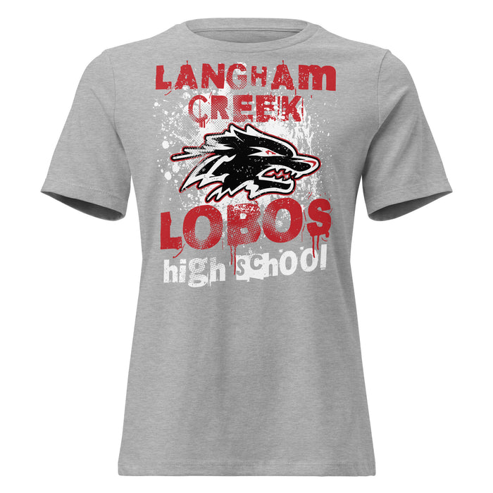 Langham Creek High School Lobos Women's Relaxed Fit T-shirt 205