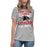 Student wearing Langham Creek High School Lobos Women's Relaxed Fit T-shirt 205
