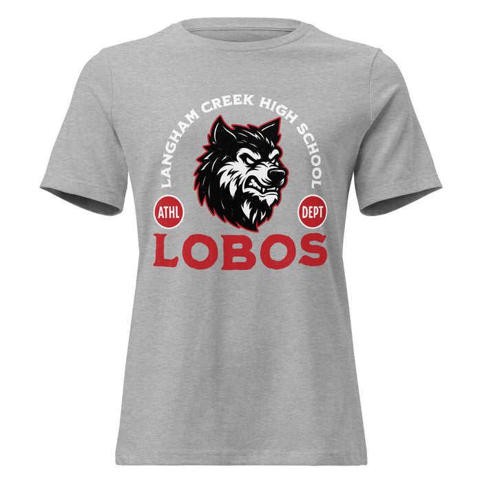 Langham Creek High School Lobos Women's Relaxed Fit T-shirt 208