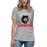 Front view of Langham Creek High School Lobos Women's Relaxed Fit T-shirt 208