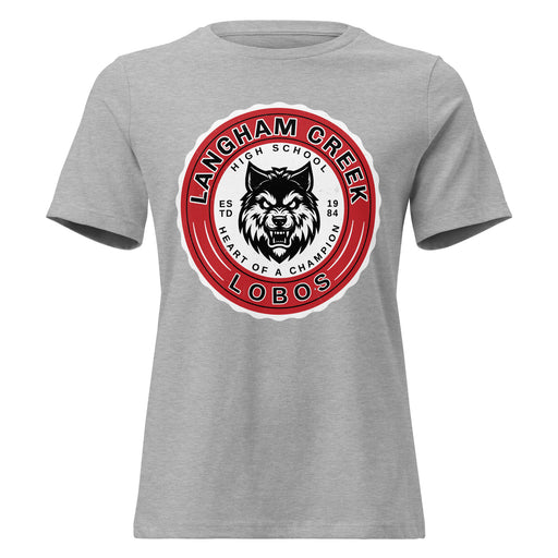 Langham Creek High School Lobos Women's Relaxed Fit T-shirt 216
