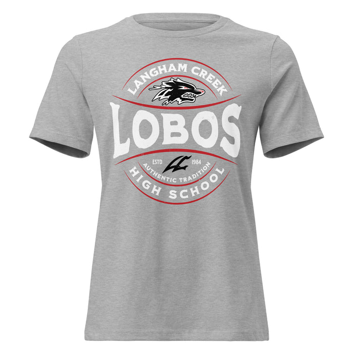 Langham Creek High School Lobos Women's Relaxed Fit T-shirt 218