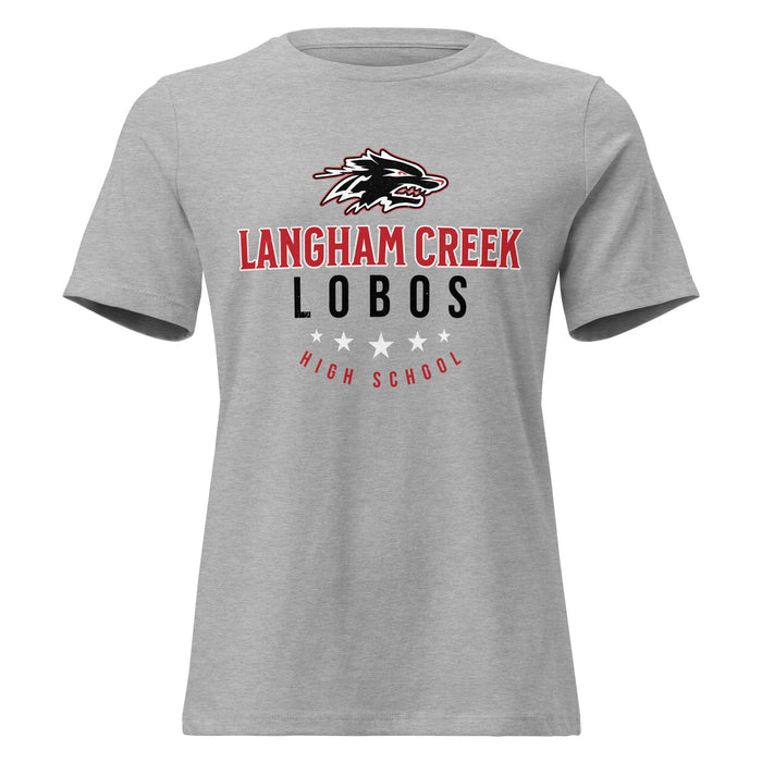 Langham Creek High School Lobos Women's Relaxed Fit T-shirt 217