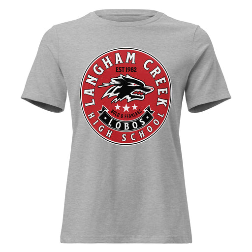 Langham Creek High School Lobos Women's Relaxed Fit T-shirt 215