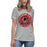 Front view of Langham Creek High School Lobos Women's Relaxed Fit T-shirt 215