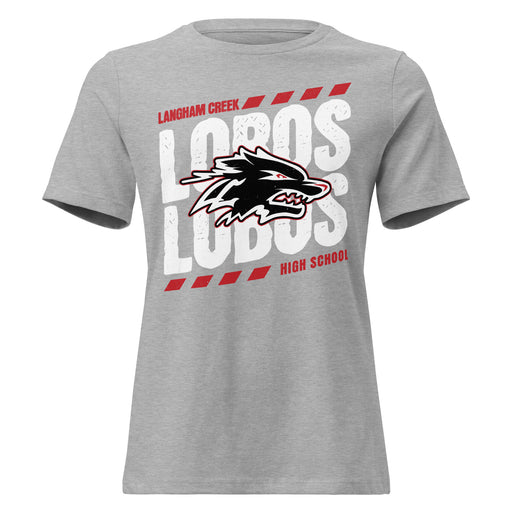 Langham Creek High School Lobos Women's Relaxed Fit T-shirt 223