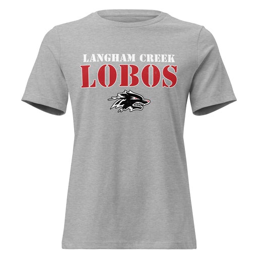 Langham Creek High School Lobos Women's Relaxed Fit T-shirt 017