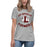 Student wearing Lewisville High School Farmers Women's Relaxed Fit T-shirt 228