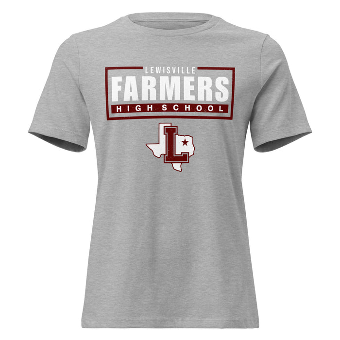 Lewisville High School Farmers Women's Relaxed Fit T-shirt 049