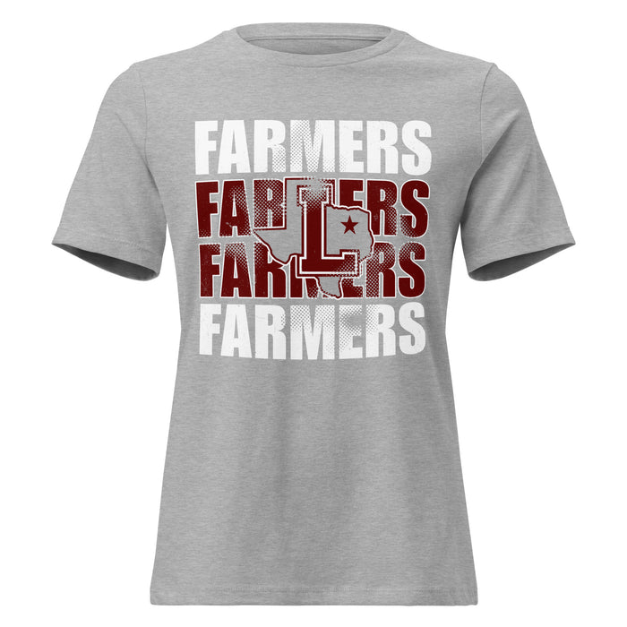 Lewisville High School Farmers Women's Relaxed Fit T-shirt 233