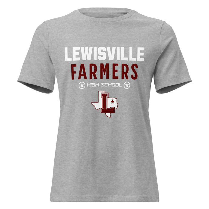 Lewisville High School Farmers Women's Relaxed Fit T-shirt 003