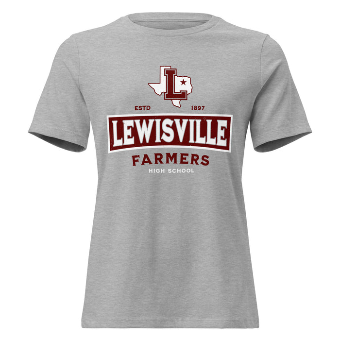 Lewisville High School Farmers Women's Relaxed Fit T-shirt 202