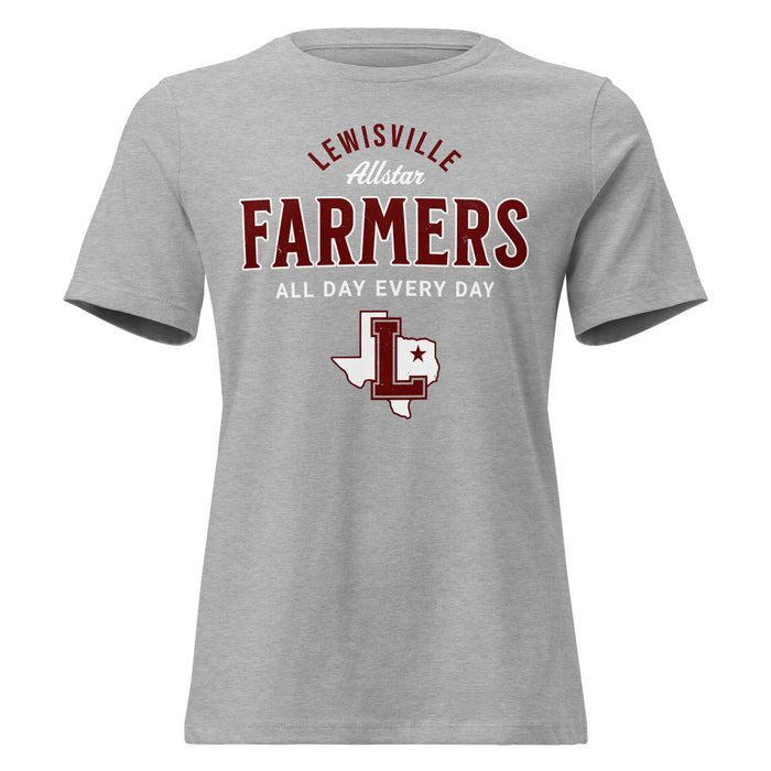 Lewisville High School Farmers Women's Relaxed Fit T-shirt 040