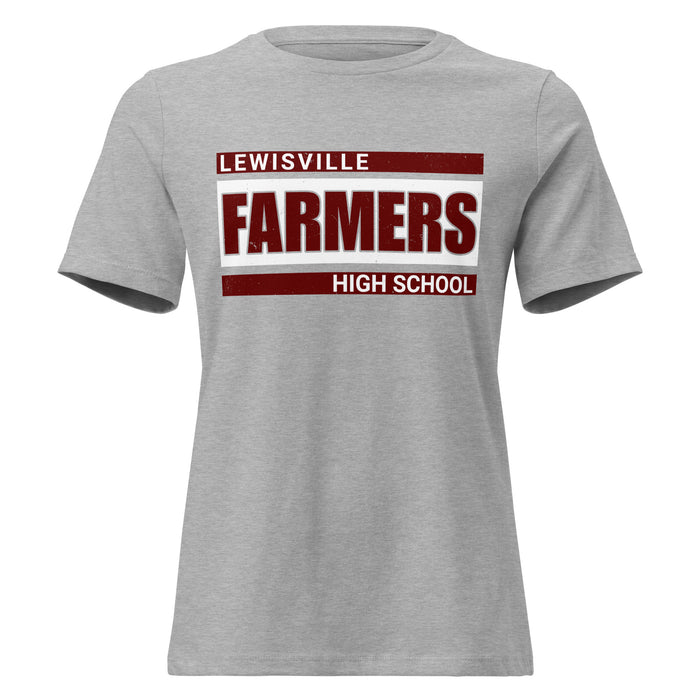 Lewisville High School Farmers Women's Relaxed Fit T-shirt 098